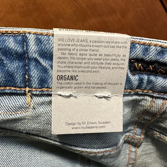 NUDIE JEANS Straight Sally Loving Twill light wash jeans W32 L34 NWT - Picture 5 of 7